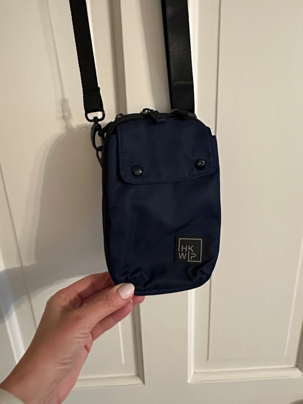 Navy Crossbody Phone Pouch for Men